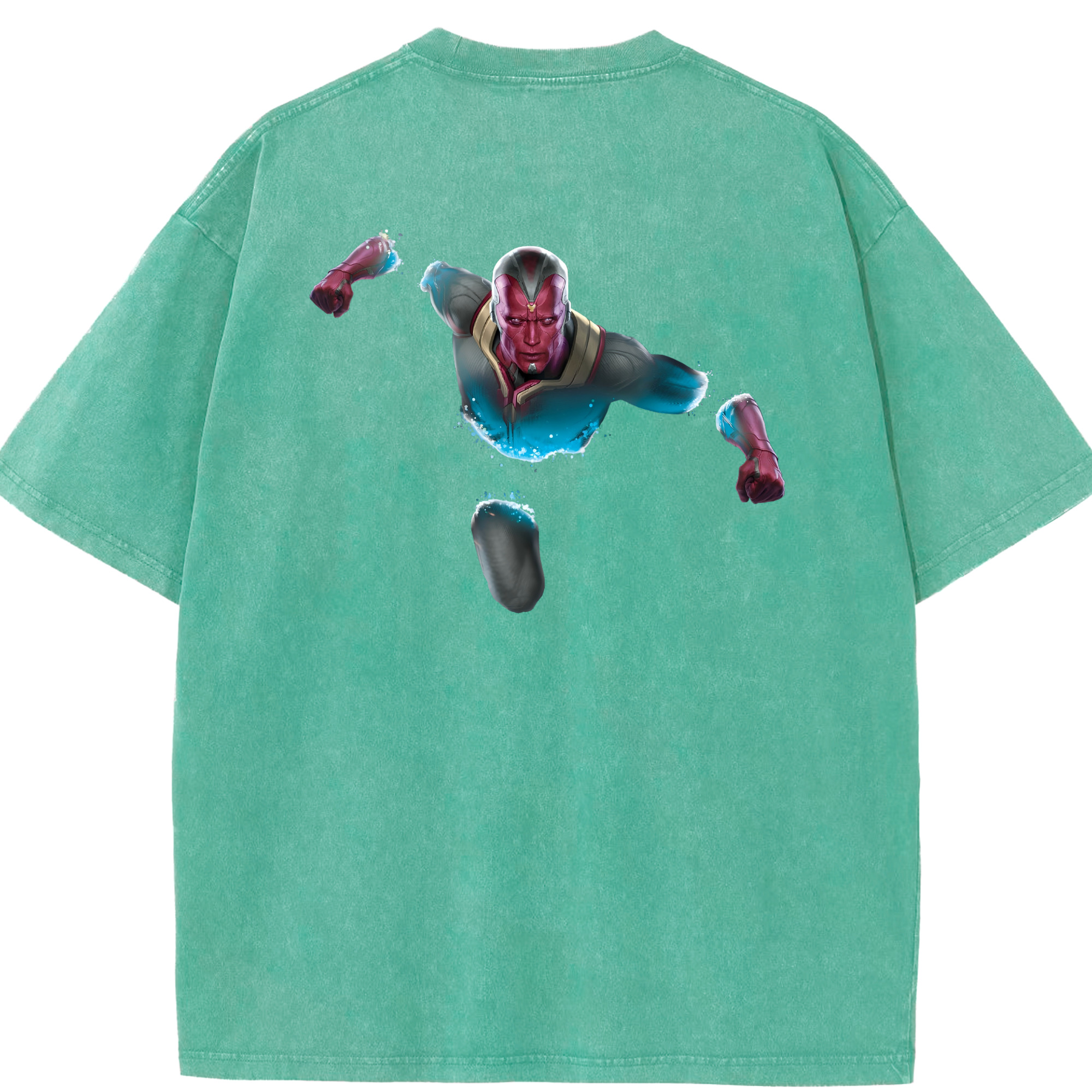 （画像用） アベンジャーズ The Avengers 綿100% ヴィンテージ風 半袖Tシャツ（背面プリント）